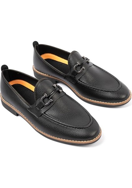 Erkek Rok Loafer Yumuşak Ayakkabı ROK.230 Siyah