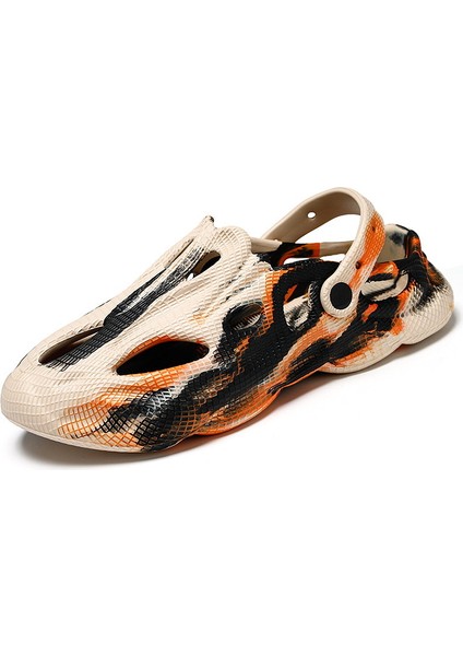 Yeni Hindistan Cevizi Crocs Erkek Yaz Giyim Moda Içi Boş Plaj Ayakkabısı Rahat Nefes Sandalet Terlik Baotou Terlik (Yurt Dışından)