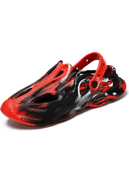 Yeni Hindistan Cevizi Crocs Erkek Yaz Giyim Moda Içi Boş Plaj Ayakkabısı Rahat Nefes Sandalet Terlik Baotou Terlik (Yurt Dışından)