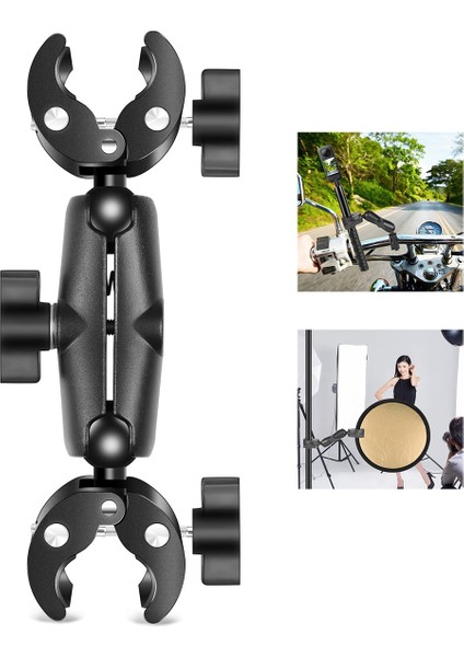 Motosiklet Dualheads Yengeç Kelepçe Eylem Kamera Gidon Gopro Spor Aksiyon Kameraları Için Sabit Montaj (Yurt Dışından) fiyatları