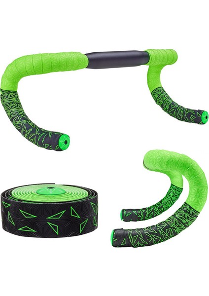 Dağ Yol Bisikleti Gidon Bandı Silikon Kaymaz Ter Emici Bisiklet Kolu Kayışı Şok Emici Bisiklet B (Yurt Dışından) fırsatları