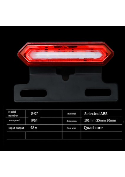 48 V Ebike Kuyruk Işık LED Güvenlik Uyarı Arka Lamba Elektrikli Bisiklet Için Su Geçirmez Sm Konektörü Kuyruk Işık (Yurt Dışından) indirimleri