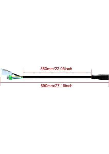 60CM Su Geçirmez Dokuz Çekirdekli Motor Adaptör Kablosu/dişi Kullanımını Destekleyen Dağ Bisikleti Modifiye Elektrikli Moped (Yurt Dışından) fiyatları