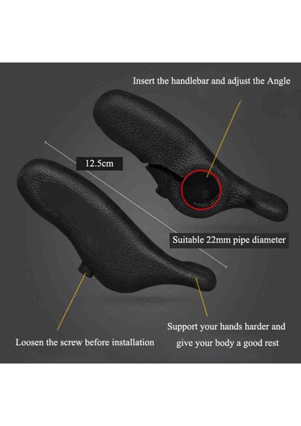 Açık Bisiklet Dağ Mtb Yol Bisikleti Gidon Sapları Bisiklet Plastik Yardımcısı Kolu Sürme Dinlenme Bisiklet Aksesuarları (Yurt Dışından) fırsatları