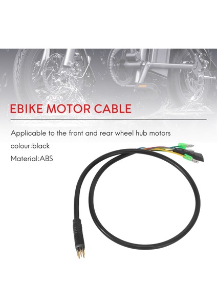 1 Adet 60 cm E-Bisiklet 9pin Motor Dönüştürme Uzatma Kablo Kordonu Su Geçirmez Konnektör Bafang Ön Arka Tekerlek Göbeği Motorları (Yurt Dışından)