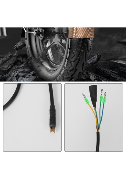 1 Adet 60 cm E-Bisiklet 9pin Motor Dönüştürme Uzatma Kablo Kordonu Su Geçirmez Konnektör Bafang Ön Arka Tekerlek Göbeği Motorları (Yurt Dışından)