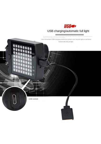 LED Bisiklet Güvenlik Uyarı Dönüş Sinyalleri Işık USB Şarj Edilebilir Kablosuz Uzaktan Kumanda Bisiklet Arka Kuyruk Lambası (Yurt Dışından) fiyatları