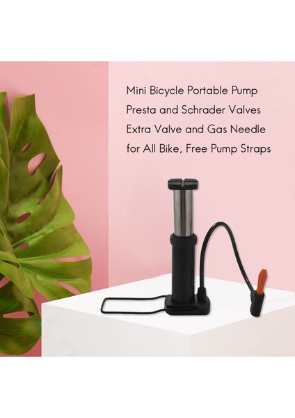 Mini Bisiklet Taşınabilir Pompa Presta ve Schrader Valfleri Tüm Bisikletler Için Ekstra Valf ve Gaz Iğnesi, Ücretsiz Pompa Askıları (Yurt Dışından) indirimleri