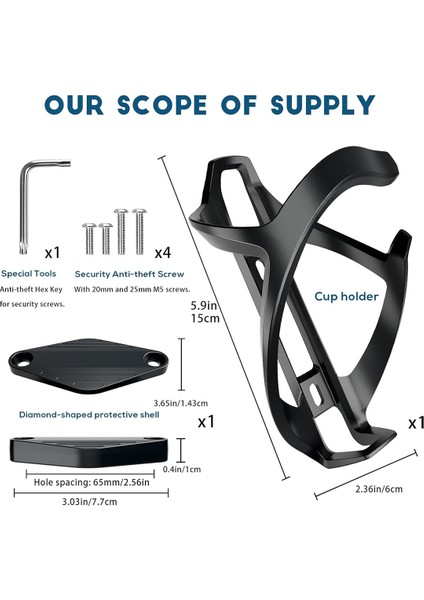 Airtag Bisiklet Montaj Tutucu Bisiklet Şişe Kafesi Konumu Tracker Koruyucu Kılıf Için (Yurt Dışından)