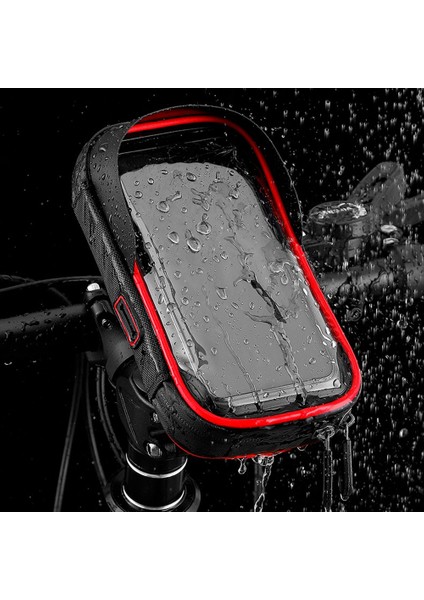 Su Geçirmez Bisiklet Telefon Tutucu Motosiklet Gidon Montaj Çantası Kılıfları Evrensel Bisiklet Scooter Cep Telefonu Braketi Siyah (Yurt Dışından) fiyatları