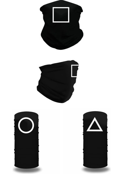 Kalamar Oyunu Bisiklet Maskesi Cosplay Yüz Kapatma Sihirli Türban Sıcak Tutmak Başörtüsü Cosplay Maske, 2 (Yurt Dışından) fırsatları