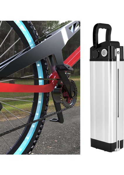 Elektrikli Bisiklet 36V/48V Büyük Kapasiteli Pil Kutusu 18650 Tutucu Kılıf E-Bisiklet Aksesuarları Dc Kafa (Yurt Dışından) fırsatları