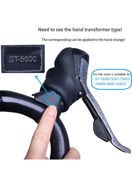 Bisiklet Fren Vites Kolu Braketi Kapakları Shimano ST5600/5601/6600 Kauçuk Vites Kolu Kapağı (Yurt Dışından)