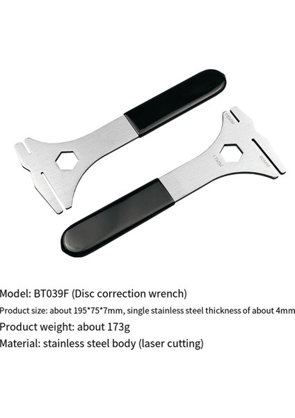 Bisiklet Disk Fren Rotoru Hizalama Truing Araçları Dağ Bisikleti Disk Düzleştirme Düzeltme Anahtarı (Yurt Dışından)