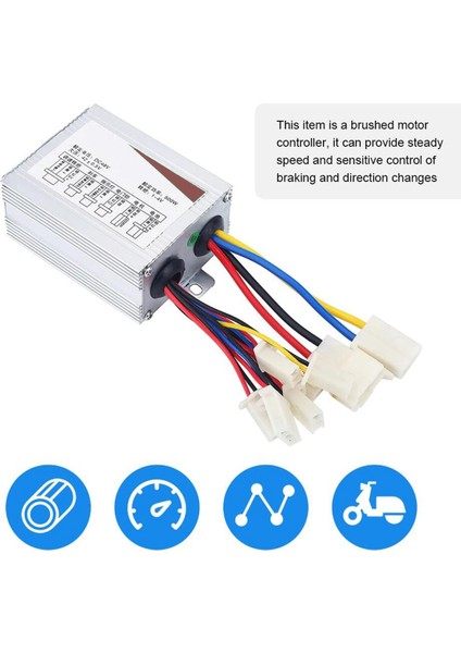 500W Fırçalı Denetleyici Elektrikli Bisiklet E-Bisiklet Scooter Elektrikli Scooter Için Fırça Kontrol Motoru (48V) (Yurt Dışından) fiyatları