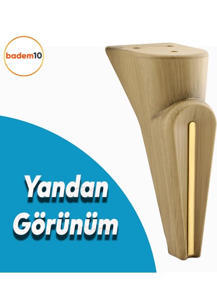 Nota Mobilya Kanepe Sehpa Tv Ünitesi Koltuk Ayağı Baza Ayakları Ahşap Desenli Kahverengi Ceviz 16 cm modelleri