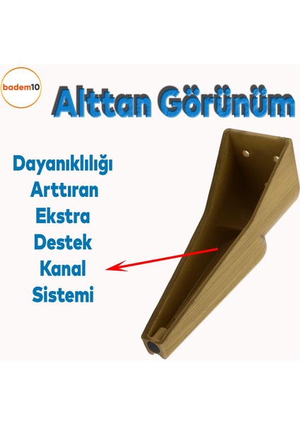 Nota Mobilya Kanepe Sehpa Tv Ünitesi Koltuk Ayağı Baza Ayakları Ahşap Desenli Kahverengi Ceviz 16 cm fırsatları