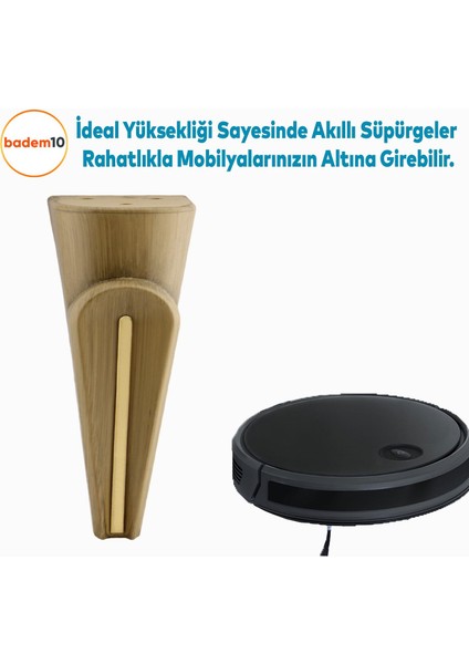 Nota Mobilya Kanepe Sehpa Tv Ünitesi Koltuk Ayağı Baza Ayakları Ahşap Desenli Kahverengi Ceviz 16 cm indirimleri