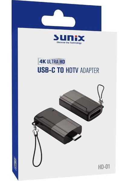 Usb-C To Hdtv HDMI Dönüştürücü Adaptör Hd-01