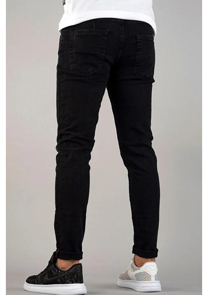 Denim Slim Fit Füme Erkek PANTOLON-6543