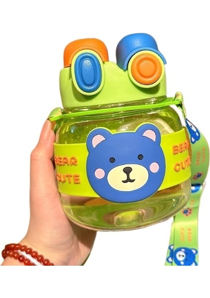 Karikatür Çift Içme Ayı Çocuk Su Bardağı (Yurt Dışından)