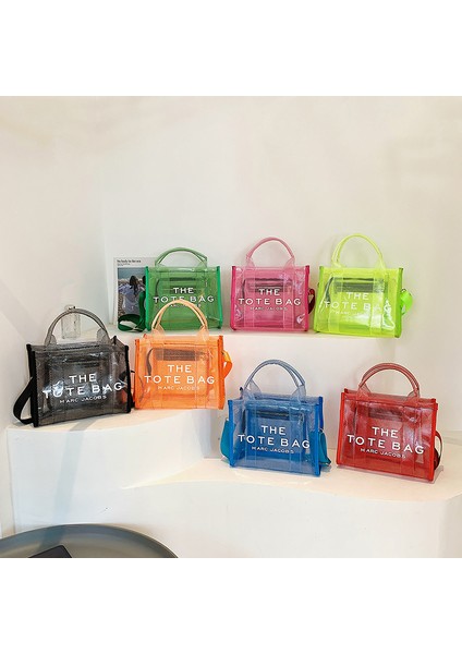 Kadın Yaz Yeni Şeffaf Pvc Jöle Çanta Büyük Kapasiteli Taşınabilir Tutma Çantası Plaj Çapraz Çanta (Yurt Dışından) fiyatları