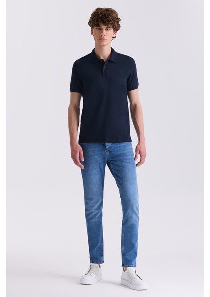 Lacivert Slim Fit Polo Yaka T-Shirt fiyatları