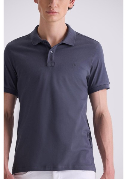 Antrasıt Slim Fit Polo Yaka T-Shirt modelleri