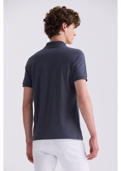 Antrasıt Slim Fit Polo Yaka T-Shirt fırsatları