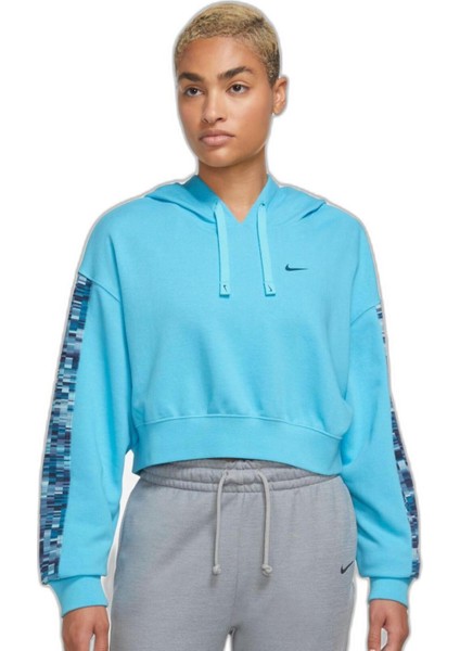 Dri Fit Get Fit Hoodie Pro Oversize Kesim Kadın Spor Sweatshirt