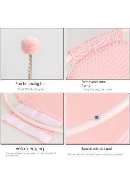 Her Mevsim Için Kedi Yatağı Nefes Alabilen Örgü, Çıkarılabilir ve Yıkanabilir (Yurt Dışından) modelleri