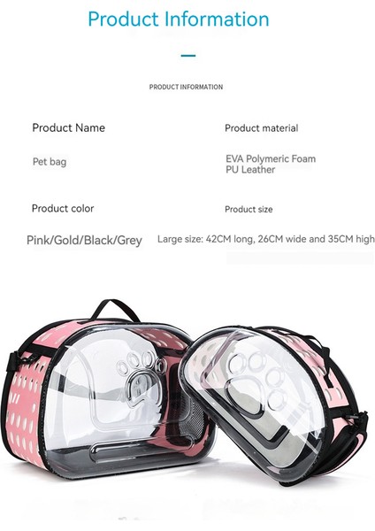 Moda Kedi Çantası Tek Omuzlu Nefes Alabilen Katlanabilir Evcil Hayvan Çantası (Yurt Dışından) modelleri