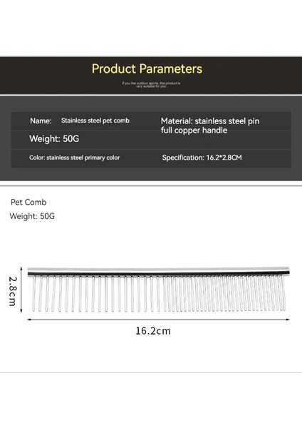 Paslanmaz Çelik Evcil Hayvan Tarağı, Köpek Düz Tarağı, Köpek Düğüm Tarağı, Evcil Hayvan Bakım Aletleri (Yurt Dışından) fiyatları