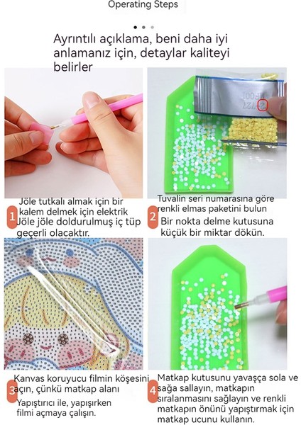 Diy Prenses Elmas Boyama Çerçeveli El Yapımı Eğitici Elmas Çıkartmalar Hediye Oyuncaklar (Yurt Dışından)