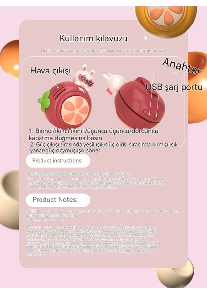 Yaz Çocuk Küçük Asılı Boyun Vantilatörü Oyuncak Çok Seviyeli Hava Hacmi Yüksek Değerli Hediye (Yurt Dışından)
