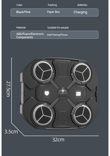 Çocuk Müzikli Boks Makinesi, Elektronik Yanıt Hedefi, Dekompresyon Oyuncağı, Hediye (Yurt Dışından)