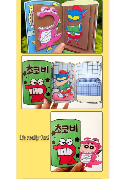 Kesilmemiş Crayon Shin-Chan Sessiz Kitap, Erkekler ve Kızlar Için Hediye Yaratıcı Oyuncak (Yurt Dışından) fiyatları