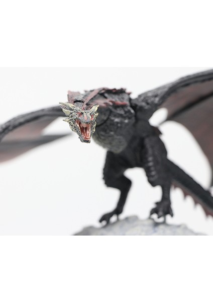 Game Of Thrones Black Dragon Drogon Dragon Mother Mount 9 Inç Hareketli Figür Modeli (Yurt Dışından)