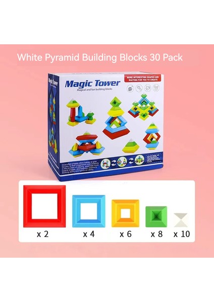 Çeşitli Piramit Yapı Taşları Büyük Parçacıklı Bulmaca Montajı Çocuk Jenga Oyuncakları (Yurt Dışından) fiyatları