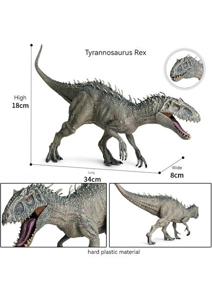 Dinozor Oyuncak Indominus Rex Tyrannosaurus Rex Simüle Hayvan Modeli Film Aynı Dinozor Modeli (Yurt Dışından)