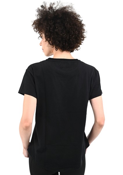 Icona2 Kadın Siyah Günlük Stil T-Shirt 24YKTL18D20-SYH fiyatları
