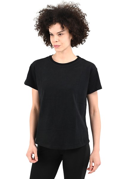 Icona2 Kadın Siyah Günlük Stil T-Shirt 24YKTL18D20-SYH indirimleri