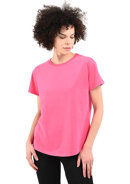 Icona2 Kadın Pembe Günlük Stil T-Shirt 24YKTL18D20-PMB fırsatları