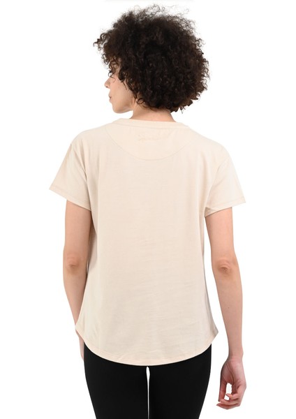 Icona2 Kadın Beyaz Günlük Stil T-Shirt 24YKTL18D20-CHK fiyatları