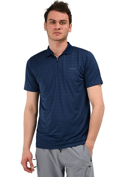 Perfpolo Erkek Lacivert Koşu T-Shirt 24YETP18D11-LCV