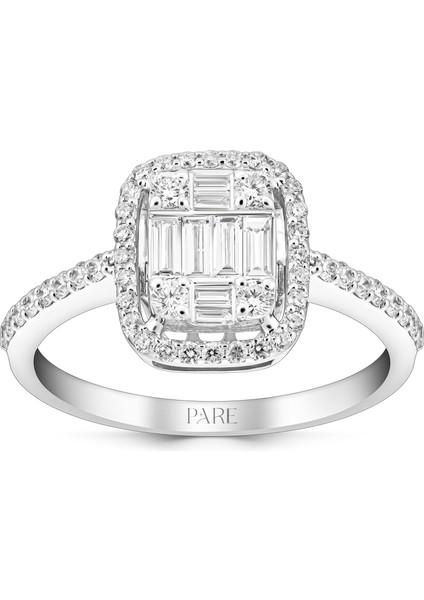 0,63 Karat Baget Pırlanta Yüzük - PR01235