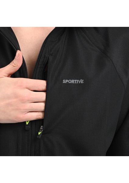 Brezza Unisex Siyah Günlük Stil Yağmurluk 24YUTL21D13-SYH