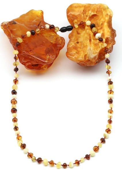 Damla Kehribar Kolye Litvanya Sertifikalı – 48 cm fiyatları