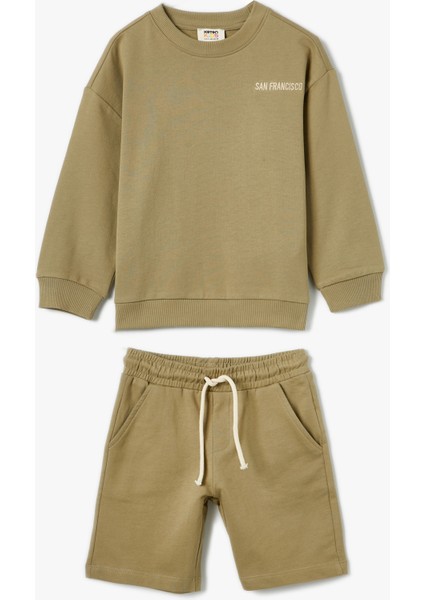 Eşofman Takımı Sweatshirt ve Şort Set