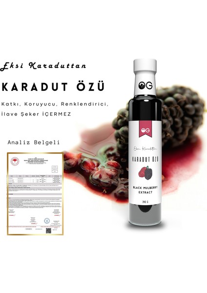 OG natural Karadut Özü 340G